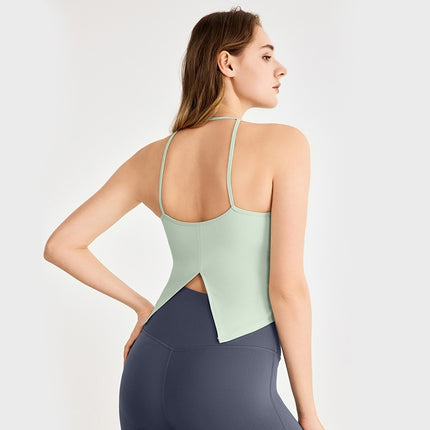 Yoga Clothes Vest Chest Pad Pilates Workout Underwear Sexy