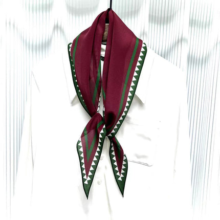 Diamond Neckerchief Crepe De Chine Scarf