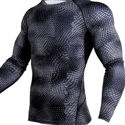 Men Gym Running Shirt Quick Dry Breathable Fitness Sport Shirt