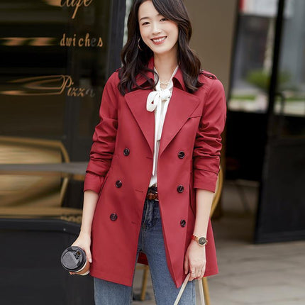 Ladies New Double Breasted Short Coat