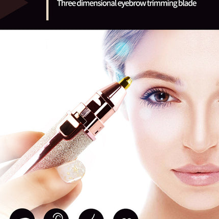New Lipstick Shape Ladies Electric Shaver Automatic Eyebrow Trimming  Artifact
