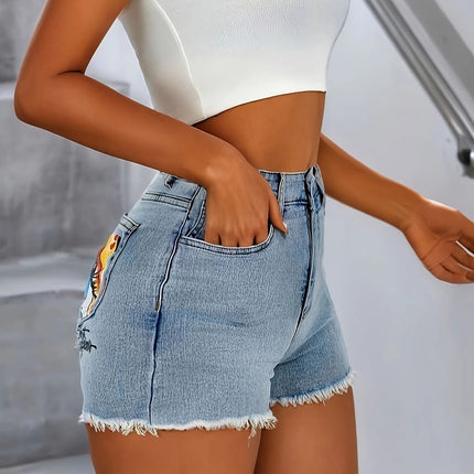 Women's High-Waist Embroidered Jeans, Wide-Leg Full-Length Jeans With A Mystic Eye Embroidery, Dark-Wash Denim For A Bohemian Look Forbidden Platform - Temu