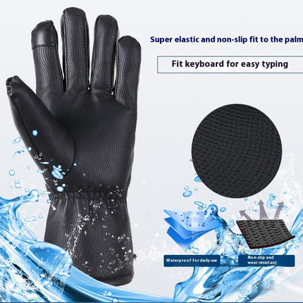 Full Finger Warm Waterproof Motorcycle Outdoor Heating Gloves