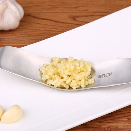 Stainless steel garlic press