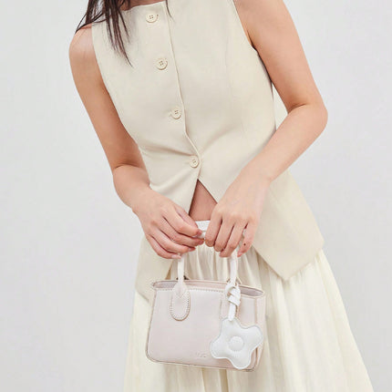 Women's Casual Minimalist Single-Breasted Cinched Waist Camisole, Summer