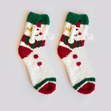 Fashion Simple Magnetic Christmas Socks For Men And Women