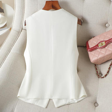 Fashion Design Sense Wild Vest Slimming Workplace Vest