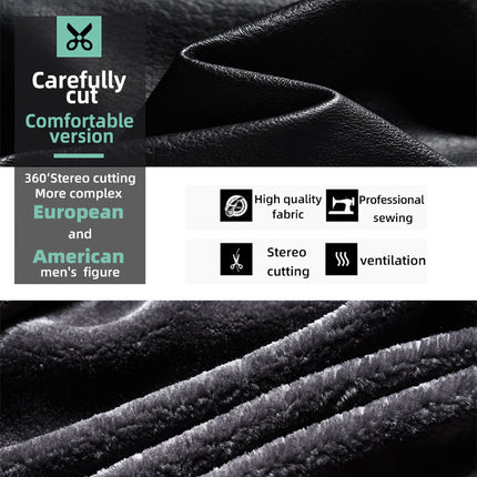 Leather Thickened Artificial Leather Plush Warm Jacket