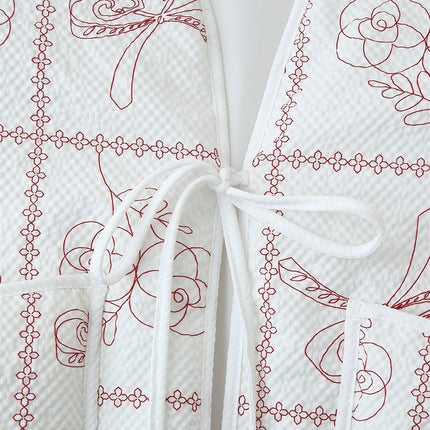 Retro Texture Printed Cotton-padded Jacket Coat