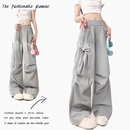 Loose Straight Casual Girl Design Sense Workwear Pants
