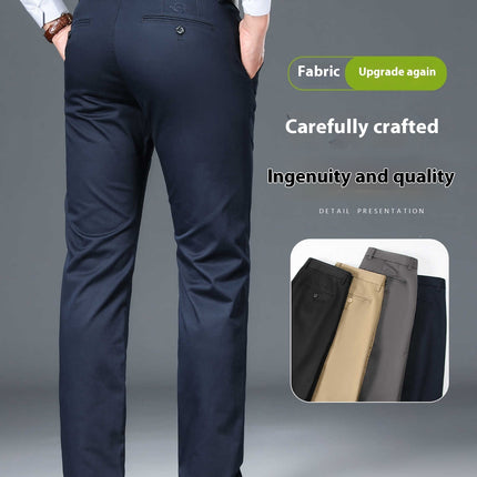 Business Non-ironing Stretch Men's Thin Straight Casual Pants