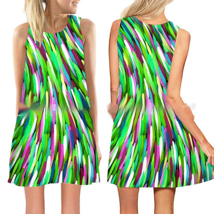 Women's New 3D Printed Sleeveless Dress