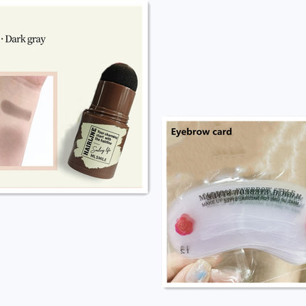 Brow Stamp Shaping Kit Eyebrow Stamp Waterproof Long Lasting Natural Shape Brow Stamp Contouring Stick Makeup Eyebrow Shadow