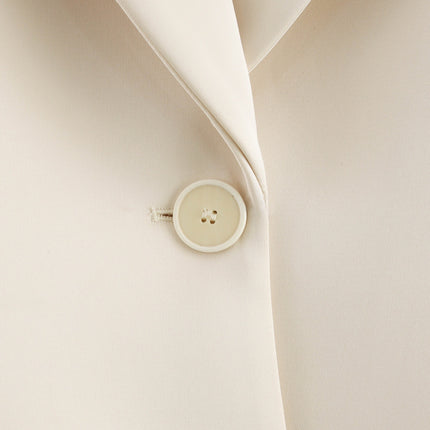 European And American Style Stylish Simple And Versatile Silk Satin Textured Suit Long Sleeve Jacket