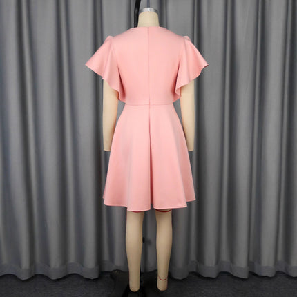 Summer New Fashion Elegant Embroidery Slim Fit Elegant Party Dress