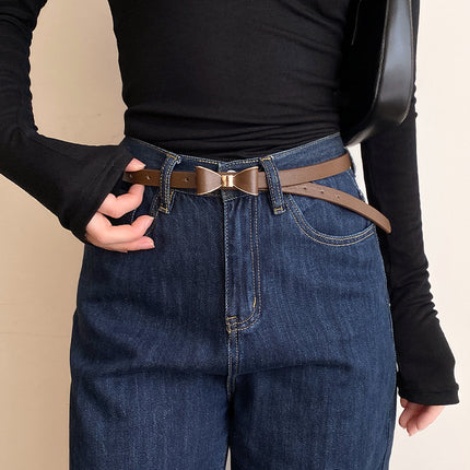 Women's Korean-style Bow Thin Belt All-matching