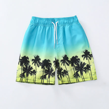 Boy Loose Lace-up Adjustable Sports Shorts