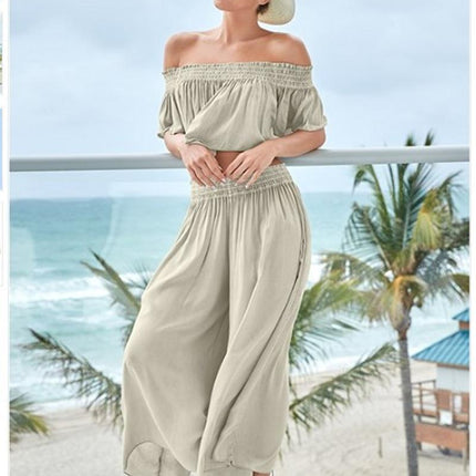 Fashion Summer Loose Short Sleeves Suit