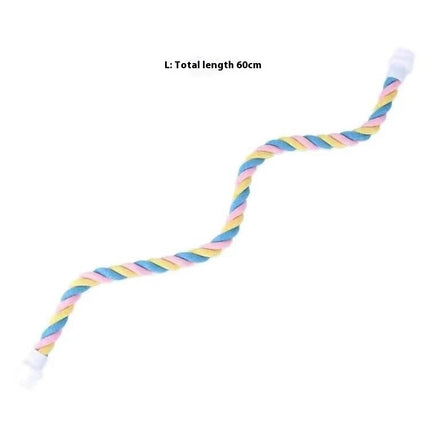 Climbing Cotton String Nibbling Relieving Stuffy Toy Bird