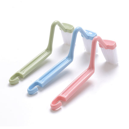 Toilet V-shaped Plastic Side Bending Brush