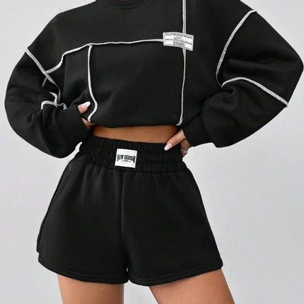 Fashion Casual Loose Round Neck Long Sleeve Women's Sweater