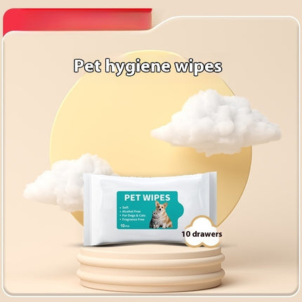 Pet 80-drawer Dog Exclusive For Cats Disposable Disposable Disposable Cleaning Wipes