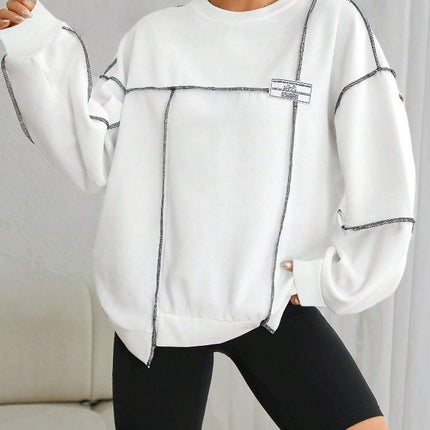 Fashion Casual Loose Round Neck Long Sleeve Women's Sweater