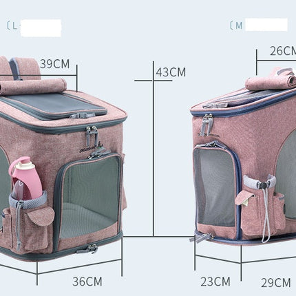 Transparent Portable Cat Backpack Pet Bag