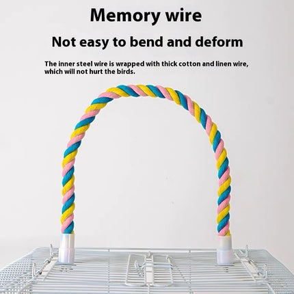 Climbing Cotton String Nibbling Relieving Stuffy Toy Bird