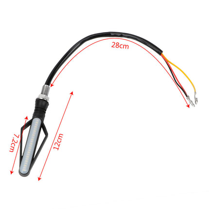 Fire arrow motorcycle turn signal running water brake light