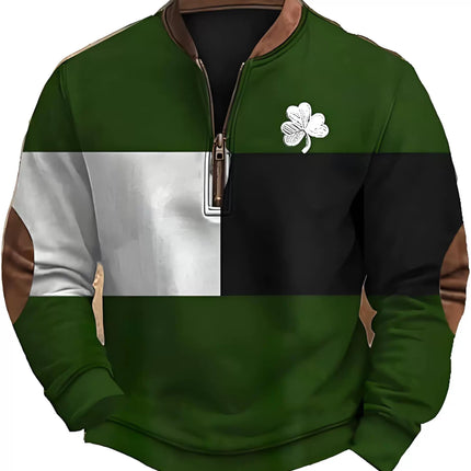 3D Digital Printing St Para Festival Half Zipper Sweatshirt