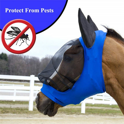 Mosquito proof horse mask in summer