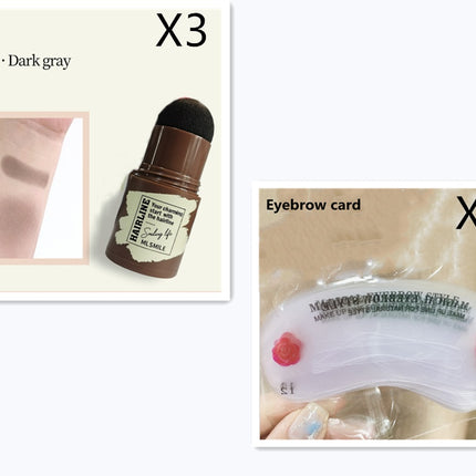 Brow Stamp Shaping Kit Eyebrow Stamp Waterproof Long Lasting Natural Shape Brow Stamp Contouring Stick Makeup Eyebrow Shadow