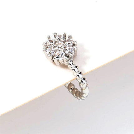 Simple And Creative Round Flower Nose Ring Accessories Women