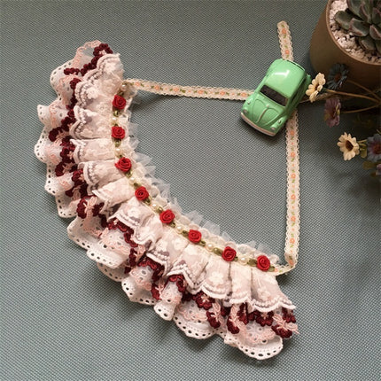 Cotton Lace Adjustable Bib Vip Bow