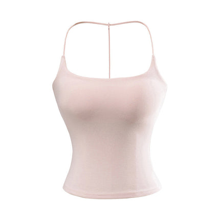 Solid Color Pure Desire Style Slim-fit Detachable Chest Pad Sling