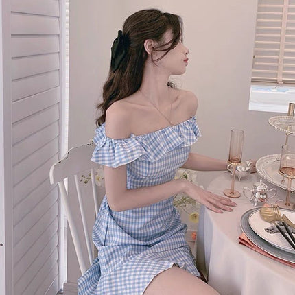 One-neck Sexy Strapless Fishtail Skirt