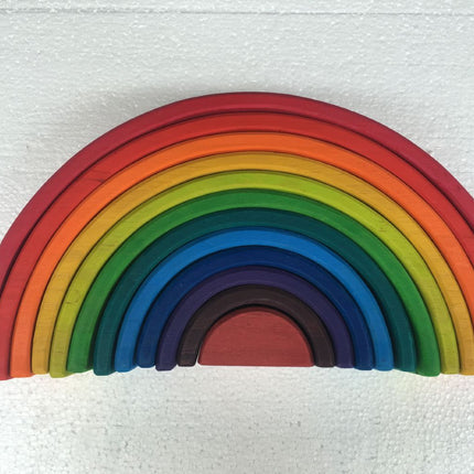 Jigsaw Puzzle Large 12-piece Arch Bridge Rainbow Building Blocks Early Childhood Education Toys