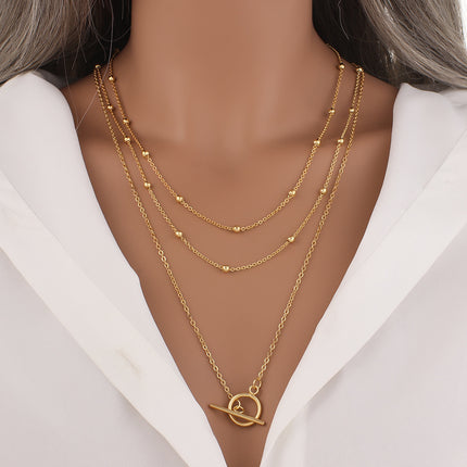 Multilayer Trend Elegant Jewelry Long Snake Chain Crystal