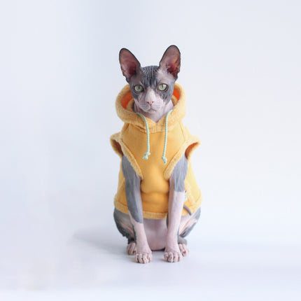 Pet Autumn And Winter Fleece Thickened Warm Hooded Sweater