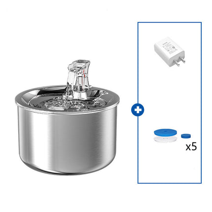 All Stainless Steel Cat Automatic Over-circulating Water Dispenser