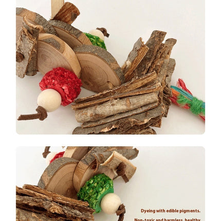 Parrot Bird Bite Toy String Relieving Stuffy Decorative Color Pendant