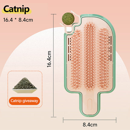 New Ice Cream Shape Cat Rubbing Itch Artifacts Corner Hair Rubbers Cat Self Hi Toys Mint Ball Feather Pet Cat Toys Pet Supplies