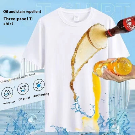 Waterproof And Antifouling Cotton Short Sleeve