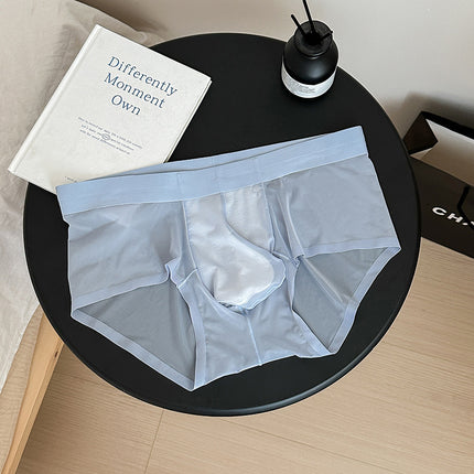Ice Silk Lightweight Breathable Bottom Crotch Men's Triangle Underwear