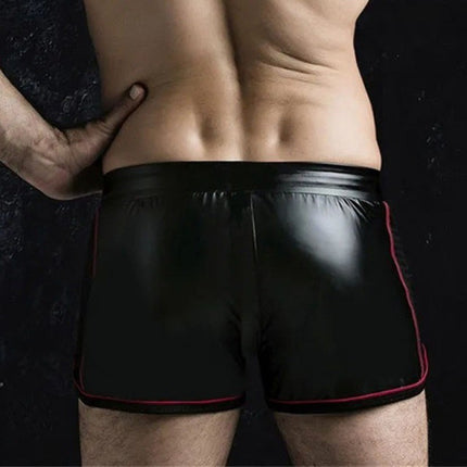 Breathable Sports Casual Biker Leather Shorts