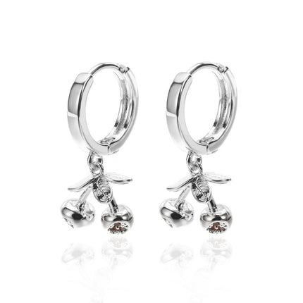 Moon, Star And Sun Combination Eardrops Micro Inlaid Zircon