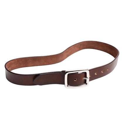 Retro Thick Pure Steel Hand-rub Color Men's Belt
