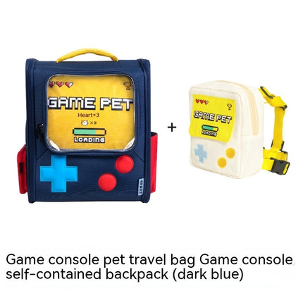 Game Console Retro Style Pet Cat Bag Portable Out Backpack Foldable Large Capacity Dogs And Cats Travel Nest