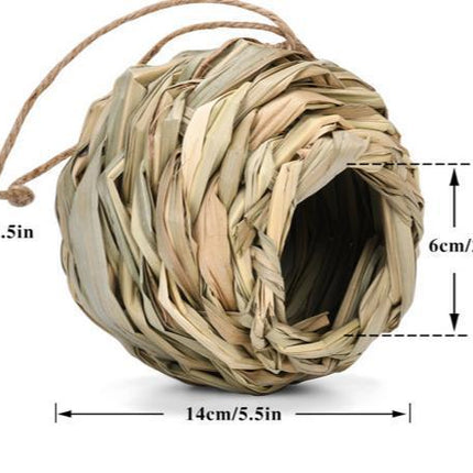 Straw Spherical Round Mouth Outdoor Bird Nest